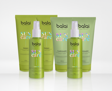 Kit 2 Leave-ins 2 Shampoos e 2 Condicionadores Linha Sun Care