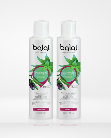 Kit 2 Shampoos Linha Restauração e Reparação
