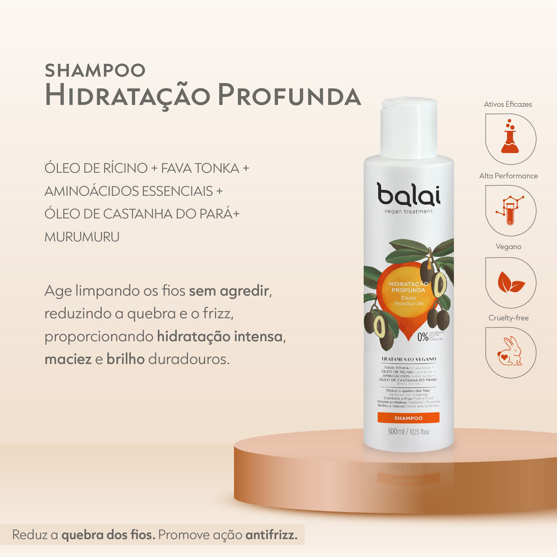 Shampoo Hidratação Profunda 300ml