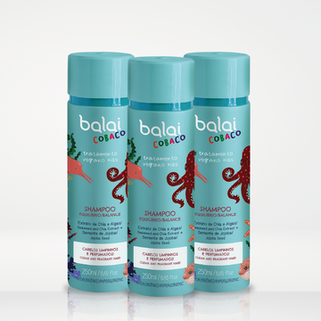 Kit 3 Shampoos Linha Kids Equilíbrio