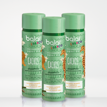 Kit 3 Shampoos Linha Kids Nutrição