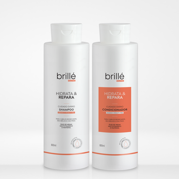 Kit Shampoo e Condicionador Hidrata e Repara 800 ml