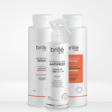 Kit Shampoo + Condicionador + Leave-in 7 em 1