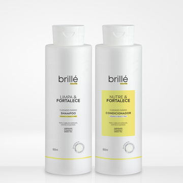 Kit Shampoo e Condicionador Limpa e Fortalece 800 ml
